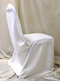White Linen Chair Cover